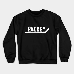 Ice Hockey Player white Crewneck Sweatshirt